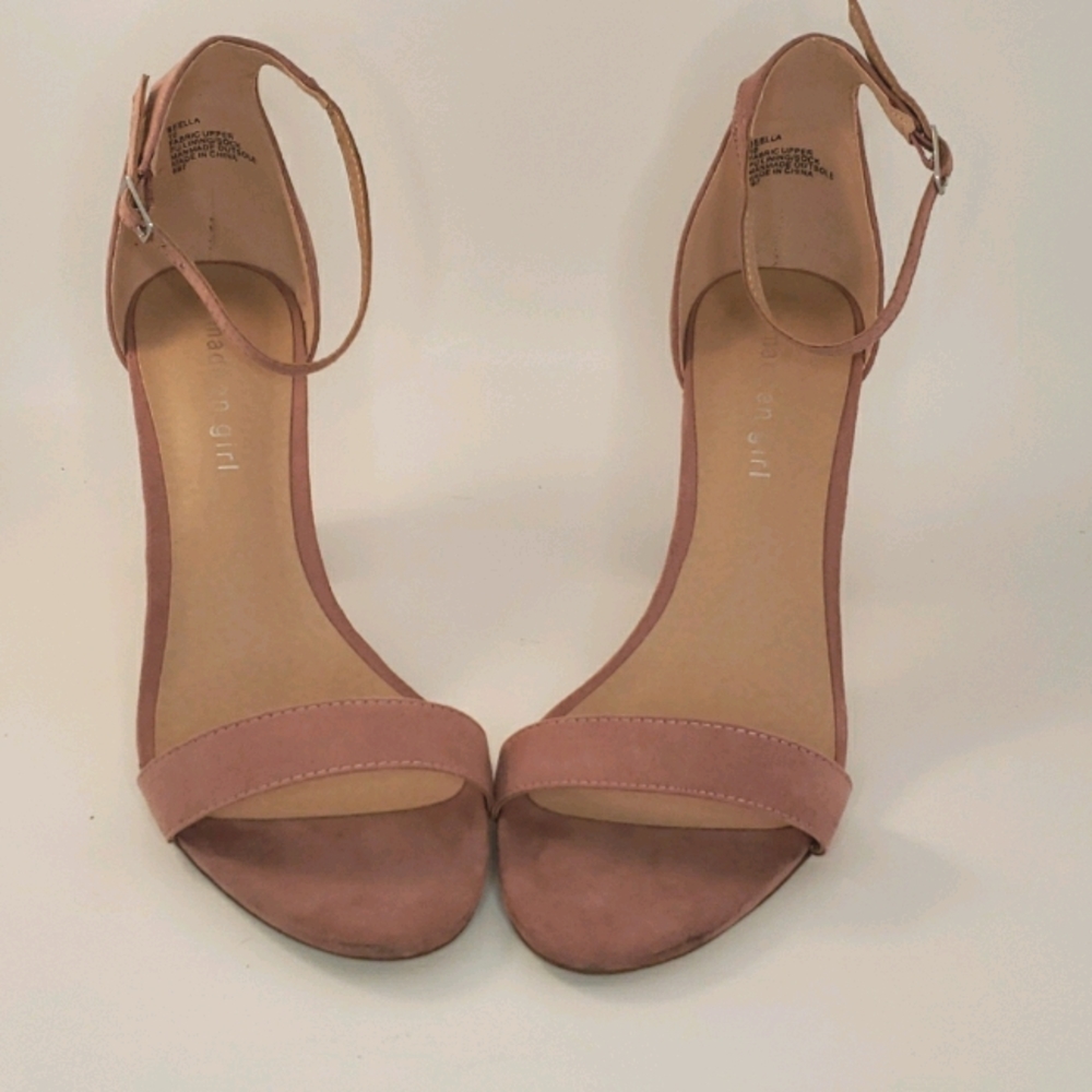 NEW Madden Girl Bella Block Heel Mauve Pink